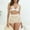 Beige, variant on Babysbule Womens Swimming Trunks Fashion Cover Up For Beach Beach Pool Swimwear Crochet Printed Swim Shorts