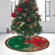 thumbnail image 5 of Falda para Árbol de Navidad de 90 Cm | Base de Poliéster Rojo con Estampado de Estrellas Doradas | Tapete Decorativo Duradero para Árbol de Navidad | Protege El Suelo de La Savia de Las Agujas de Pin, 5 of 6