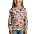 thumbnail image 3 of DISNIMO Pink Dog Kids Shirts Long Sleeve Shirts for Girls Long Sleeve T-Shirt Size 15-16 Tshirt Long Sleeve for Kids Long Sleeve T Shirt Crew Neck Tee Shirts Soft Tees, 3 of 7