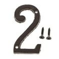 thumbnail image 1 of Rongfmy 0-9 In House Numbers Hotel Home Door Metal Plating Number Digits Signage Address Number 2, 1 of 9