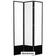thumbnail image 7 of Red Lantern 7 ft. Tall Window Pane Shoji Screen - Black - 3 Panels, 7 of 7