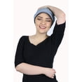 thumbnail image 5 of Denim Newsboy Cap for Women Cabbie Gatsby Summer Hats Ladies Chemo Headwear Head Coverings Denim Indigo, 5 of 7