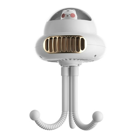 

HZEWLS Octopus Baby Stroller Winding Fan Angle Adjustment Cooler Fan for Outdoor Travel (White)