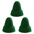 thumbnail image 3 of Inteprter Mezclas de algodón unisex Sólido Cálido Suave Corea Sombrero de punto Hombres Gorras de invierno Type4 NO4, 3 of 6
