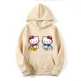 thumbnail image 4 of 2024 New Hello Kitty Women Hoodie Cartoon Anime Men Oversized Sweatshirt Spring Autumn Yellow Couple Pullover Clothes Tops ZR, 4 of 6