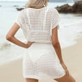 thumbnail image 3 of Youmylove Women's Swim Cover Up New Beach Skirts And Beach Blouses Fashion Hollow Crochet Knitted Dresses Women's Bikini Coverups, 3 of 4