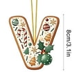 thumbnail image 1 of SDNall Christmas Tree Decorations, Christmas Tree Decoration 2D Acrylic Decoration Letter Pendant with 26 Letters Christmas Hanging Decoration Diy Crafts Christmas Home Decoration, 1 of 5