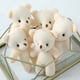 thumbnail image 5 of 10cm Cute Mini Teddy Bear Dolls White Bear Plush Toys Animal Stuffed Doll Keychain Pendant Party Wedding Bouquet Decoration Gift, 5 of 5