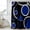 Blue, variant on Black Brown Shower Curtain, Waterproof Shower Curtains for Bathroom, White Circle Modern Minimalist Geometric Washable Fabric Bathtub Curtain Set Bath Decor with 12 Hooks Stall 36"x72"