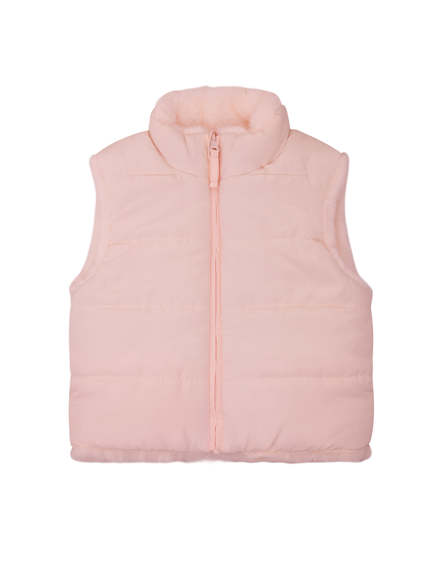 Wonder Nation Toddler Girl Reversible Faux Fur Vest, Sizes 12M-5T