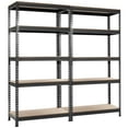 thumbnail image 1 of Costway 2 PCS 5-Tier Metal Storage Shelves 73" Garage Rack W/ Shelves Gray, 1 of 10