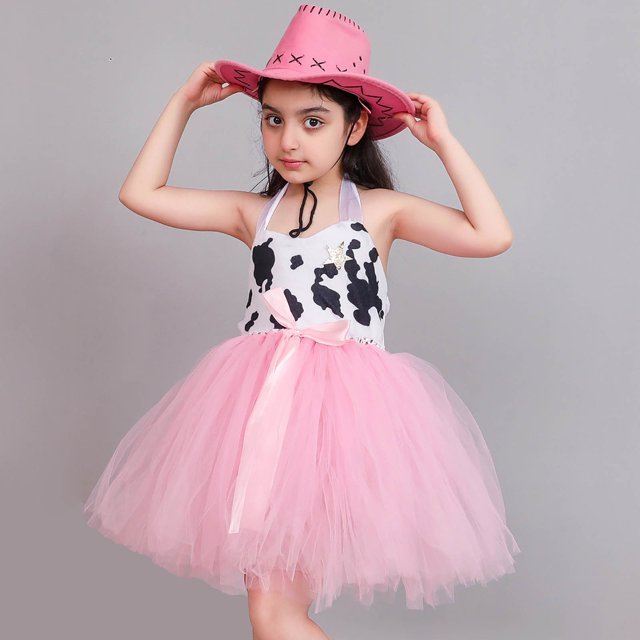 Fiudx Acentos De Decoración Del Hogar Disfraz De Vaquera Para Niñas De 1 A 12 Años Con Bandana, Fiesta De Cumpleaños, Halloween Ofertas Flash Del Día Solo En Línea