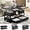 Black, variant on 40" Lift Top Coffee Table,4 in 1 Multi-Function Lift Coffee Tables with Storage Drawers and Hidden Compartmen,Farmhouse Coffee Table with Lifting top for Living Room, Walnut