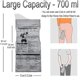 thumbnail image 2 of Bolsas de orina paquete de 4 (700 Ml), bolsas de orina de cámara unisex portátiles, bolsas de vómito para cámara, viaje, escalada, mermelada, orinal, inodoro, atasco de tráfico Em, 2 of 5
