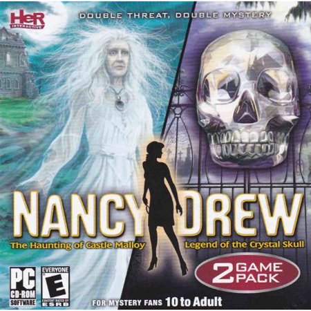 Nancy Drew (2 PC Mystery Games Pack) Haunting of Castle Malloy & Legend of the Crystal (Best Nancy Drew Computer Games)
