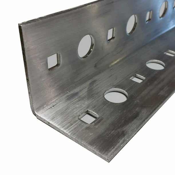 2" x 2" x .100" x 60 inches, 5052H38 Perforated Aluminum Angle