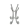 thumbnail image 4 of Luxen Home Pink Swirl Flower Glass Bird Bath with Metal Stand, 4 of 5