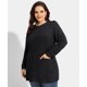 thumbnail image 3 of Jersey TIYOMI talla grande para mujer manga larga con cuello en V XL-5XL, 3 of 5