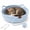 Blue-a, variant on Handwoven Cotton Rope Cat Basket Bed with Cushion & Hanging Toy, Scratchable Indoor Cat Nest Lounger for Sleeping & Play