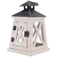 thumbnail image 1 of Vintage Wooden Hanging Lantern, Indoor and Outdoor Decorative Candle Holder, 1 of 2