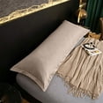 thumbnail image 6 of Long Body Pillowcase, Solid Washed Fabric Pillow Cover, Ultra Soft Skin Friendly, Full Length Body Pillow Protector For Couples Family Bedroom Daily Sleeping Household Rest 39.37 x 18.90 Inches, 6 of 6