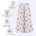 thumbnail image 2 of Pijama Niño Miracle Baby Saco de Dormir para Bebé de Algodón sin Mangas, 0,5 TOG, de 6 a 18 Meses, 2 of 5