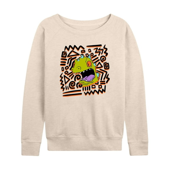 Rugrats - Reptar Swirl - Women's Lightweight French Terry Long Sleeve Shirt