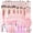 Pink, variant on 70 count Makeup Brushes Set Professional Makeup Kit Multi-functional Makeup Tool Set with Case Facial Makeup Accessories, Foundation Makeup Brush Kit Eye and Make up Brushes & Tools