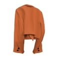 thumbnail image 3 of Guluxicc Women's Cropped Blazers Collared Button Closure Long Sleeve Dress Jackets for Everyday Wear Summer Casual Outfits, 3 of 4
