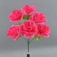 thumbnail image 6 of Mecorevxz 7 Heads Silk Rose Bouquet Artificial Flowers Mini Rose for DIY Wedding Bouquets Centerpieces,Valentines Day(Hot Pink), 6 of 8