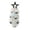 Silver, variant on Aonerit Cone Shaped Christmas Tree,1pc Star Topper Mini Ornament,Tabletop Holiday Decor,Plastic Ice Cream Display,Shelf Cabinet Top