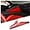 Red, variant on TINKI Center Console Side Panel Trim Cover Compatible with Chevrolet Corvette C8 2020-2023, ABS Driver Side Panel Trim