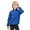 Blue, variant on Girls Clothes Little Girls Hooded Sweatshirt Half Zipper Collar Cropped Hoodies Long Sleeve Fleece Zip Up Pullover Fall Winter Warm Sweatshirts for 5-12 Years Girls
