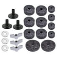 thumbnail image 1 of BESTYASH Accessory 5x1.96x0.28in Grey Cymbal Felt Pads Set for Performance 21PcsSet, 1 of 8