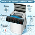 thumbnail image 4 of Veeboto Portable Washing Machine, 20lbs Full Automatic Washer Machine with Drain Pump, 4 Wash Programs 4 Water Levels 3 Water Temperatures for Home, 4 of 9
