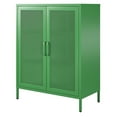 thumbnail image 4 of Channing 2 Door Accent Cabinet-Mesh Metal Locker, Navy, 4 of 9