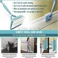Baseboard Buddy Long Handle Extension Telescoping Cleaning Mop, Glide