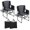 thumbnail image 1 of Chaise de Réalisateur Pliante Surdimensionnée de 400 Lb pour Adultes – Chaise de Pelouse Extérieure Portable avec Table d'Appoint, Pochette de Rangement en Maille et Porte-Gobelet – Idéale pour le Camping, la Plage, la Pêche, le Pique-Nique, 1 of 7