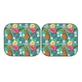 thumbnail image 3 of Uemuo Pineapple Printed 2 PCS Car Windshield Sun Shade, Auto Sun Heat and UV Rays Blocker, Foldable Automotive Front Window Sunshade Protector, 3 of 7