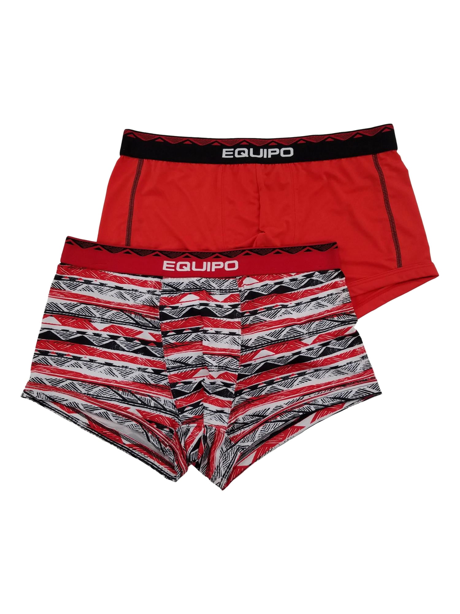 Equipo Mens 2-Pack Quick Dry Performance Stretch Brazilian Trunks