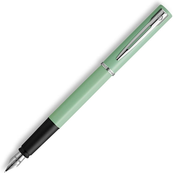 Waterman Allure Pastel Green Lacquer & Chrome Fountain Pen - Fine