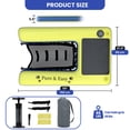 thumbnail image 7 of Wooflex Dog Floating Mat, Yellow-Blue, Inflatable to 60x37x6in, 15psi, 66 lbs Cap, PVC Brushed, 7 of 7