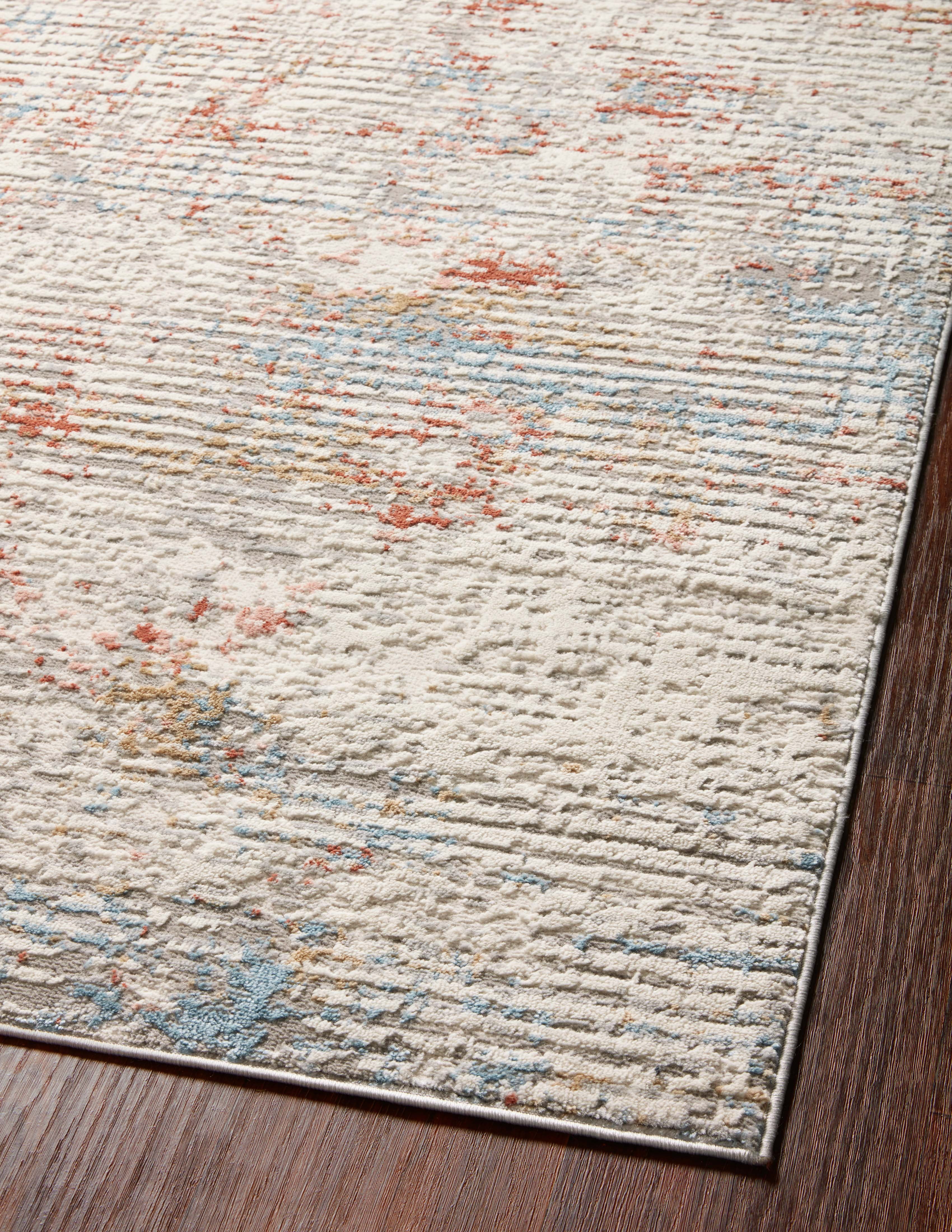 Loloi Estelle Collection EST-04 Ivory / Multi Abstract Area Rug 2'-0" x 3'-0"