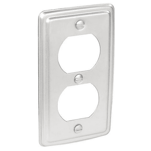 Southwire G19380-UPC Handy Duplex Receptacle Box Cover, 4 in. x 2-1/8 in.
