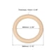 thumbnail image 2 of Uxcell Paquete de 10 Anillos de Madera Natural de 3.15", 10mm de Grosor, Círculos de Madera Sin Terminar, 2 of 7