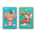 thumbnail image 3 of Rompecabezas De Doble Cara, Tira De Dibujos Animados, Juguete De Madera Para Bebés, Rompecabezas Apilable Montessori, Juguete Para Niños, Regalos sonducket FN003249-08, 3 of 6