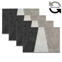 Ala Carte by Dainty Home Milano Patchwork Textured Faux Leather Placemats – Set of 4, Reversible, Non-Slip, Washable, Heat & Tear Resistant – 12x18 in Dining Table Mats