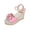 Pink, variant on Women's Fashion Casual Summer Arrival Solid Color Trendy Versatile High Heel Sandals White 8.5