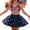 Blue, variant on Gbsyewxs Mardi Gras Dress For Girls Tutu Tulle Princess Girls Skirt Sleeveless Star Print Sequin Dance Party Toddler Girl Dresses Beige Size 18-24 Months