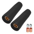 thumbnail image 1 of Uxcell 2Pack DKJ 10-25 Conectores de cables de soldadura para cable de 4-6 AWG, conectores rápidos de 200A estilo UE para accesorios de máquina de soldadura, negro, 1 of 6